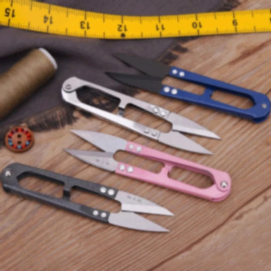 1Pcs Multicolor Trimming Sewing Scissors U Shape Clippers Yarn Stainless Steel For DIY Jewelry Craft Making Scissors Tailor Tool