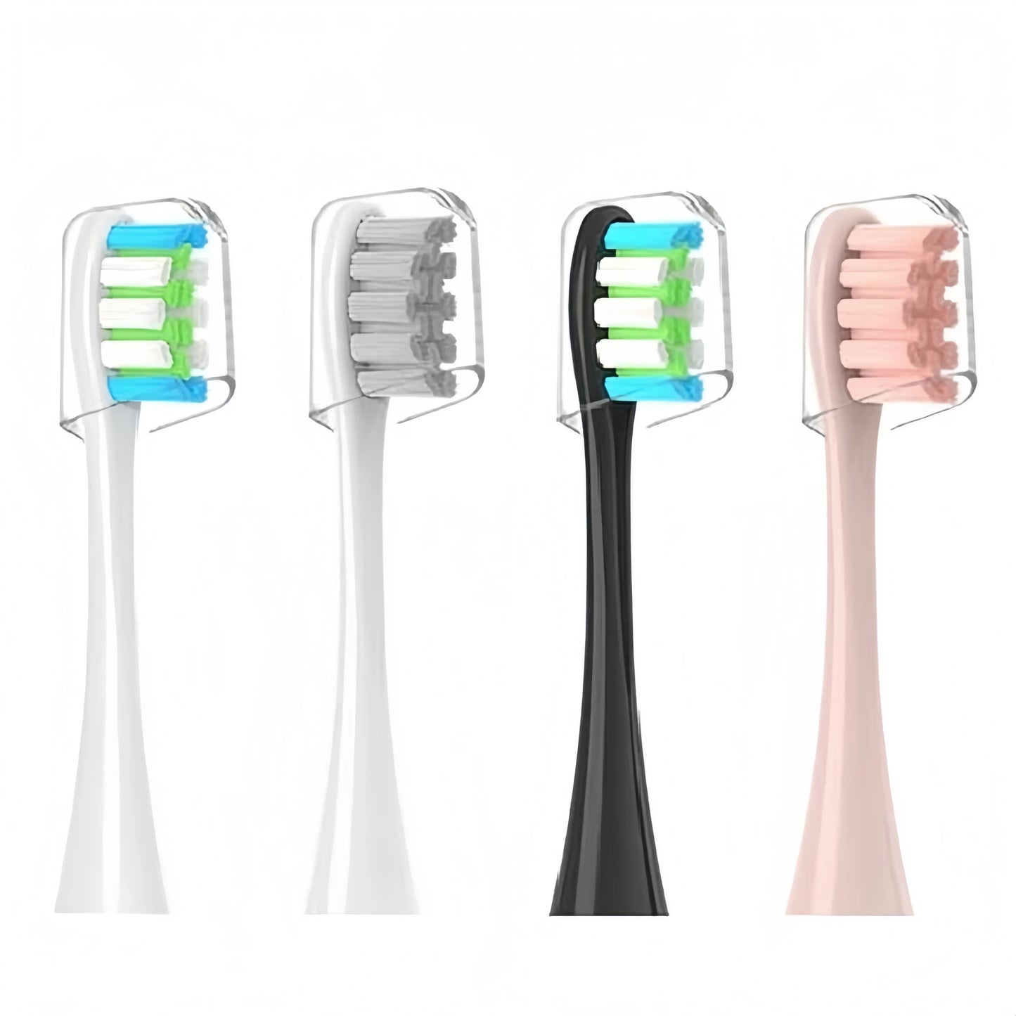 4 Pcs/Pack Electric Toothbrush Rreplacement Heads for Oclean All Models x pro Elite, X, X Pro,Flow,F1,Air 2.With Hygienic Caps