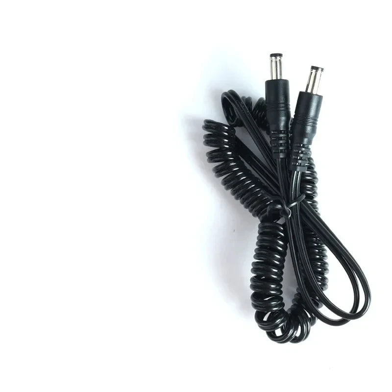 Universal Double-Ended Nail Sander Replacement Spring Wire, Handle Connection Cable with DC Port, 1/1.5M Nail Line