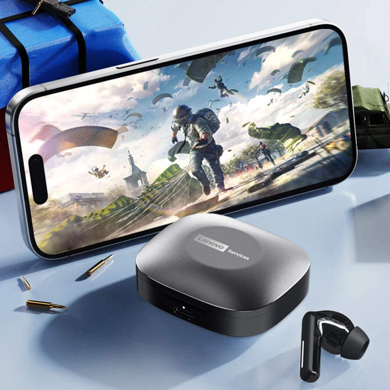 New Lenovo LE209 Wireless Bluetooth Earphone Business Music Bluetooth Headphone HD Call with Mic 30H Battery Life Gaming Headset