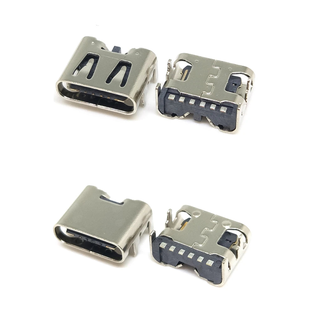 100Pcs/box 10Models USB Type C Female Socket 6/16 Pin Connector Soldering SMD SMT PCB DIY Repair USB Type-C Adapter