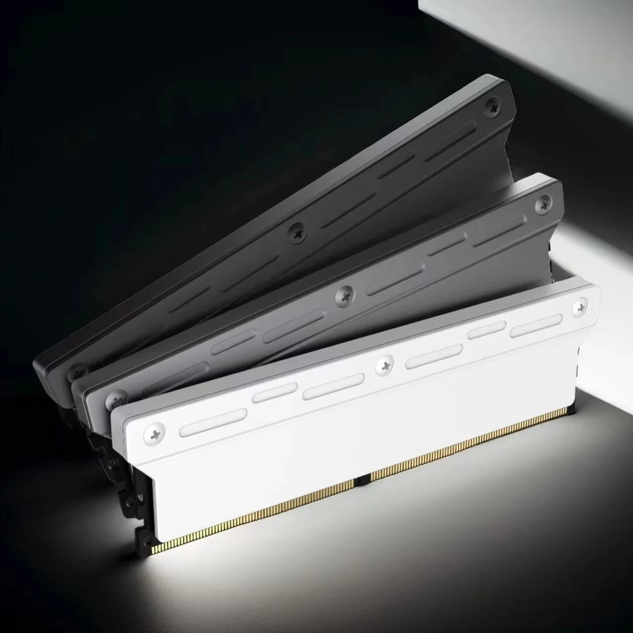 TEUCER Computer RAM Memory Heatsink Cooler with Thermal Conductive Pad for Desktop PC Memory DDR2/DDR3/DDR4/DDR5