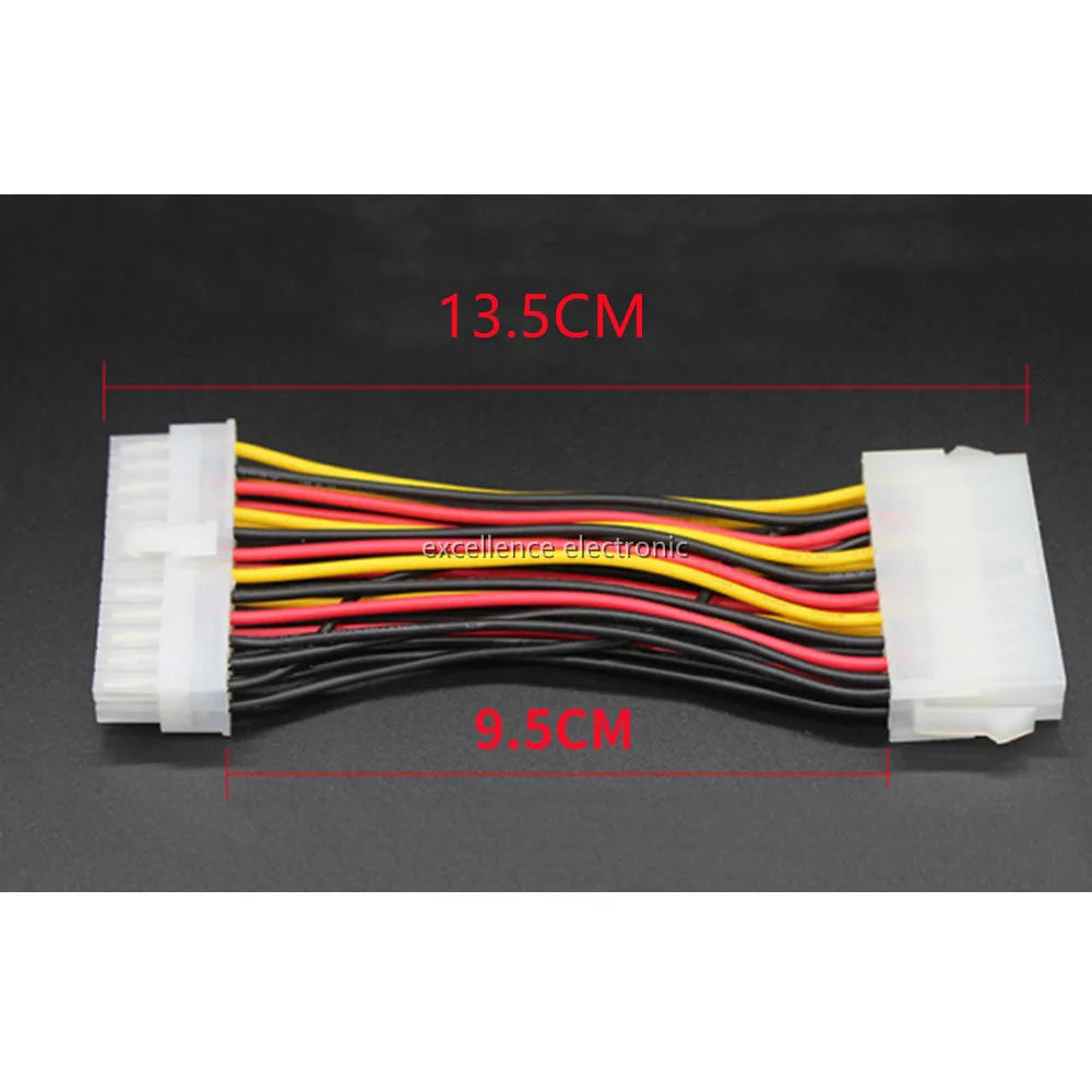 20pin Male To 24pin Female Adapter Cable 20 Pin To 24 Pin Adapter Cable ATX Connector Supply Extension Wire for PC Motherboard