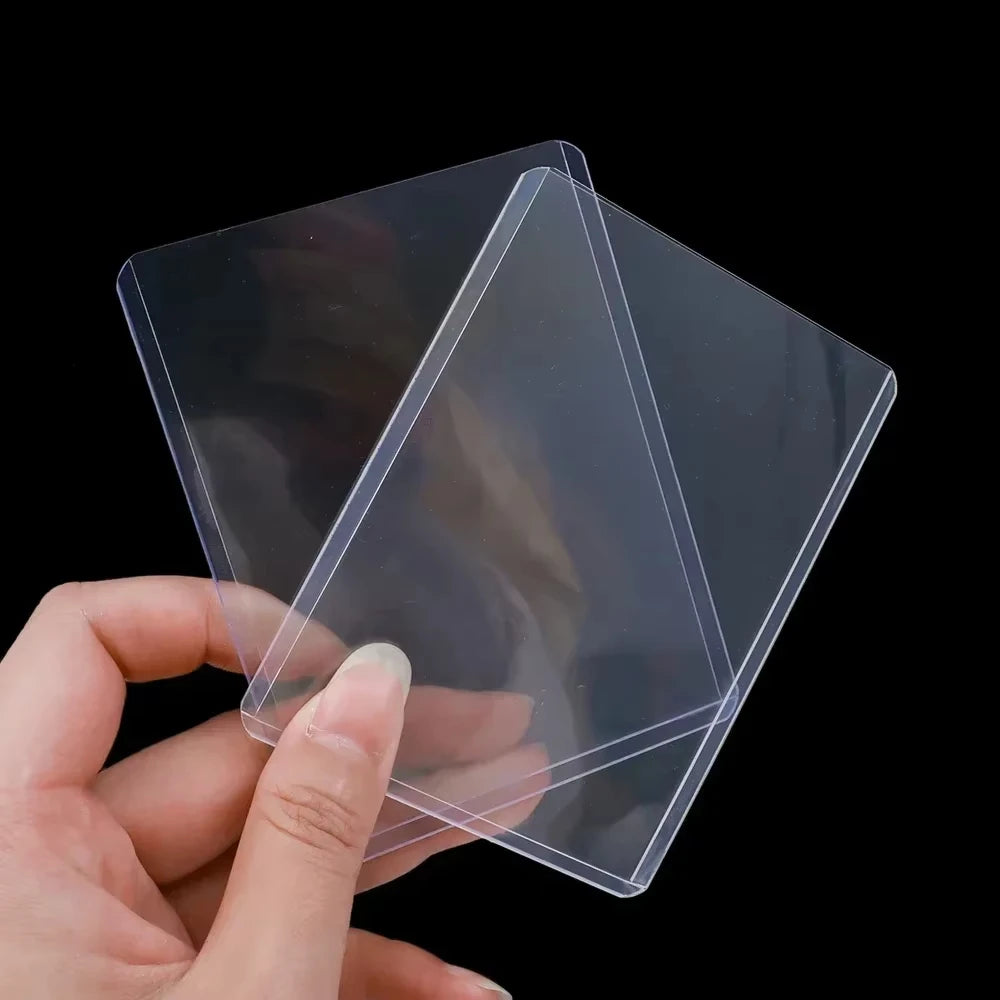 1/25/50 transparent Korean Kpop card sleeves with protective film, transparent card sleeves for idol photos, game card sleeves