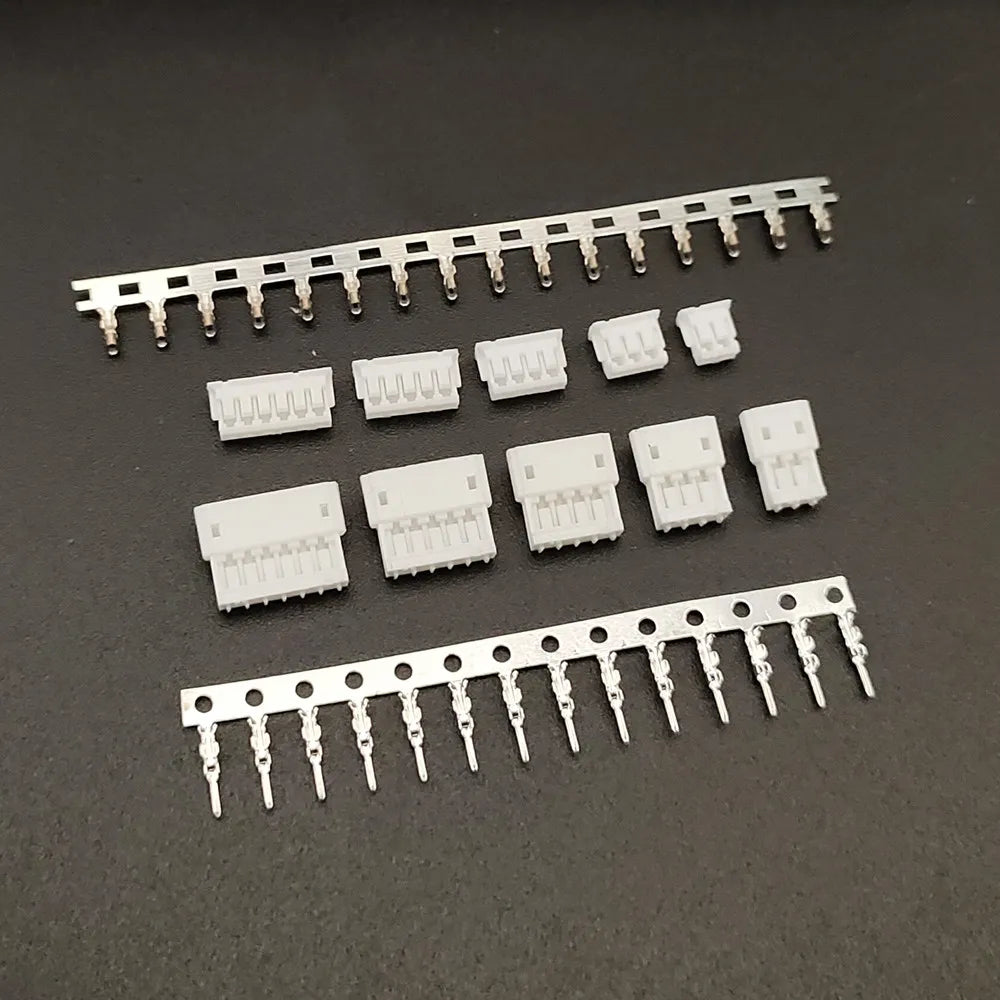 10 Sets/lot JST ZH 1.5mm Spacing 2P 3P 4P 5P 6P Male and Female Air Docking Terminal Supporting Connector ZH1.5