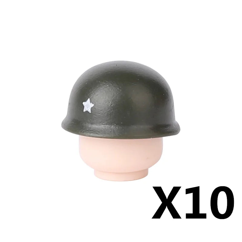 Military US Army Soviet Figures Soldiers MOC Building Blocks Medic Sniper Rifle Bunijon Hat Helmets Children's Toy Gift B145