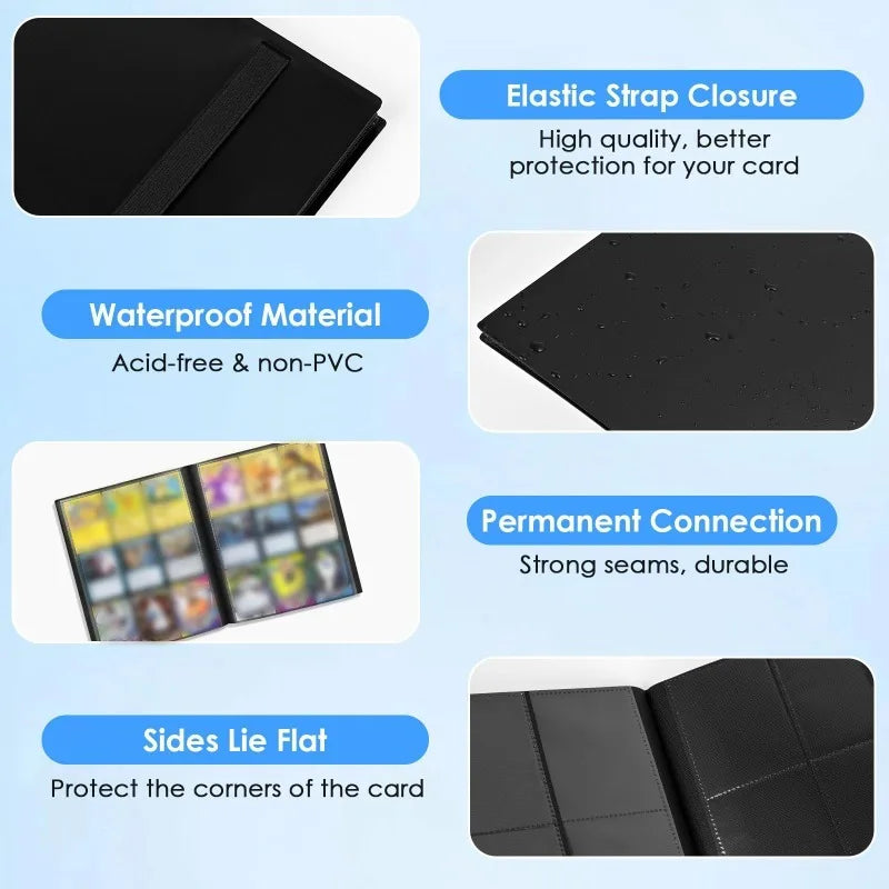 9-Pocket Card Binder for 360 Cards Durable Protective Album Storage for MTG TCG & Sports Cards - Collector's Dream Notebook