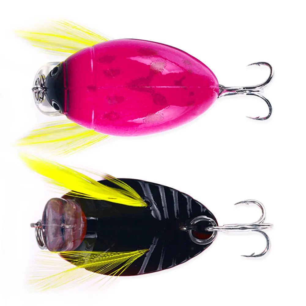 Artificial Fishing Cicada Bait Insect Bug Lure 38mm/4g Sea Beetle Crank Floating Wobblers Bass Carp Hard Bait Fishing Tackle