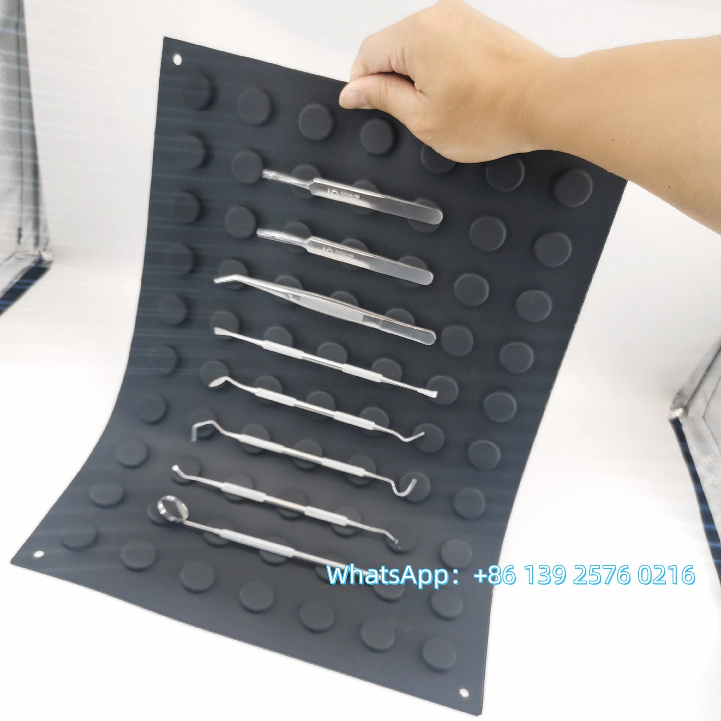 Magnetic Mat Beauty Pedicure Tools Mats Magnet Adsorption Stainless Steel Instrument Non-Slip Accessories Pad