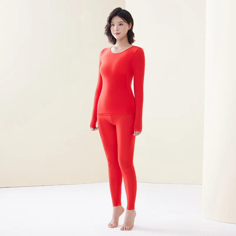 Women's Thermal Underwear Winter Clothes Seamless Thick Double Layer Warm Lingerie Women Thermal Clothing Set Woman 2 Pieces