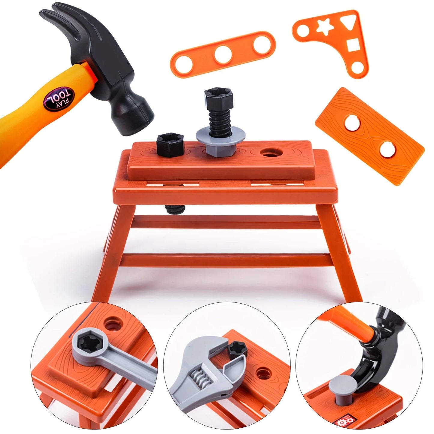 Kids Toolbox Kit Educational Toys Simulation Repair Tools Toys Drill Plastic Game Learning Engineering Puzzle Toys Gifts For Boy