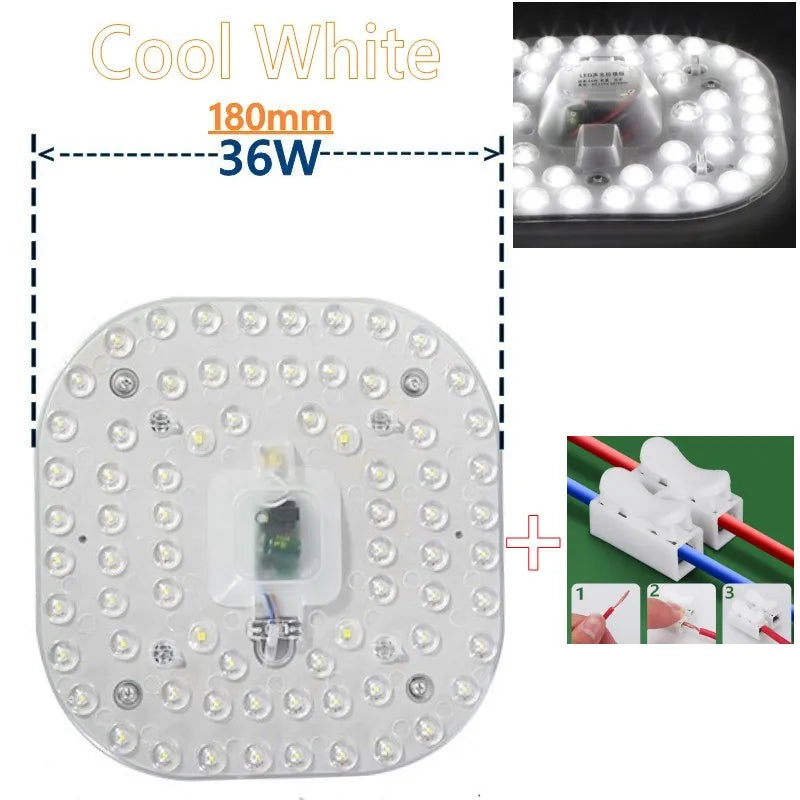 50W 36W 24W 18W 12W LED Ring PANEL Circle Light SMD LED Round Ceiling board circular lamp board AC 220V 230V 240V LED light