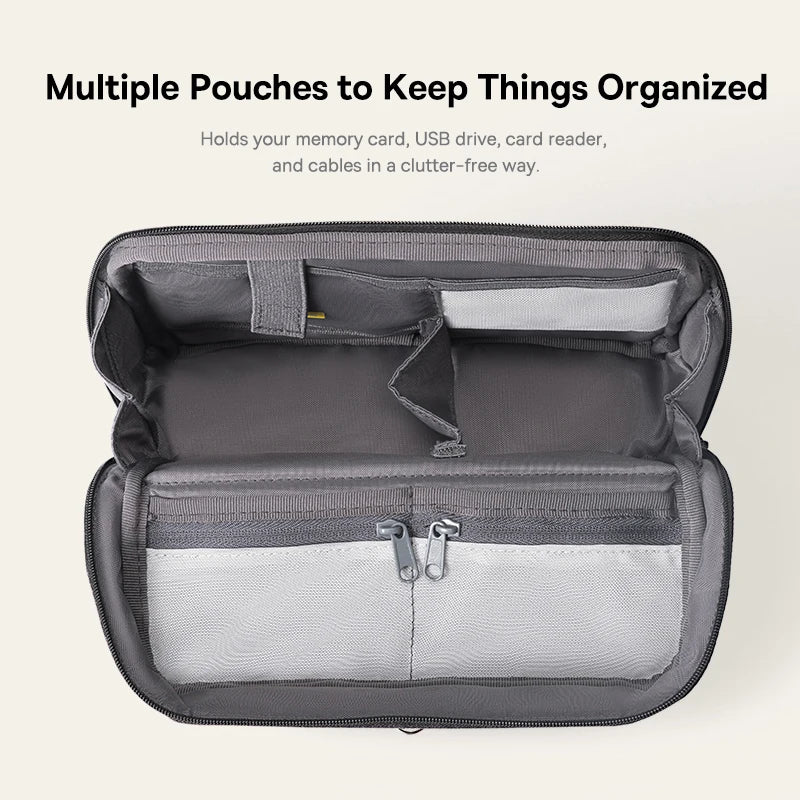 Baseus Phone Storage Bag for iPhone 17 Samsung Waterproof Digital Electronic Organizer Portable Power Bank Charger Camera Bag