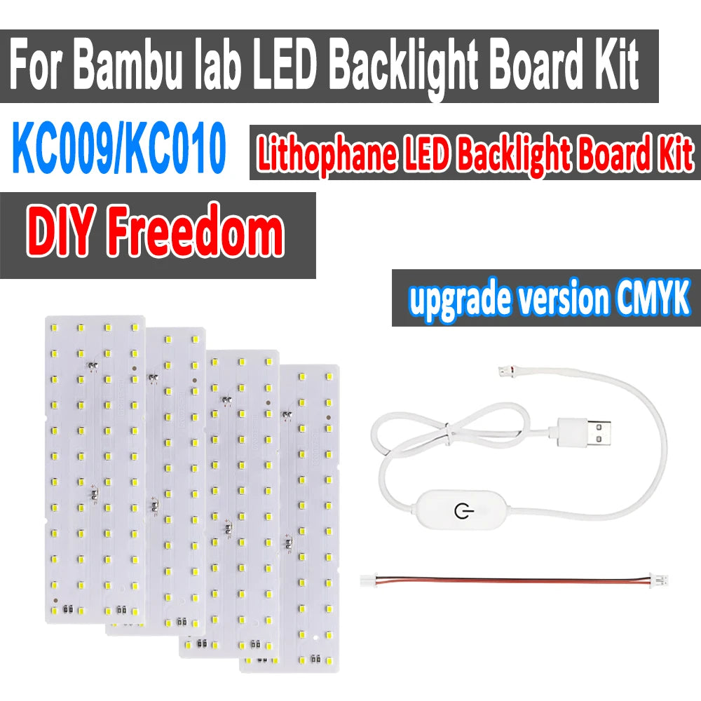 For Bambu Lab Lithophane Led Panel CMYK LED Backlight Board PLA Basic CMYK Lithophane Bundle 3D Printing Lithophane Photo