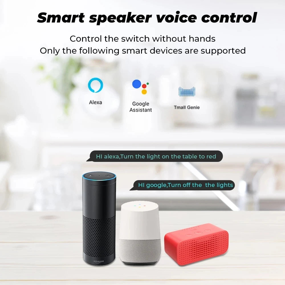WiFi Switch DIY MINI Smart Home Switch Relay Module Works with Tuya Smart Life APP Wireless Voice Remote Control Timer Switch