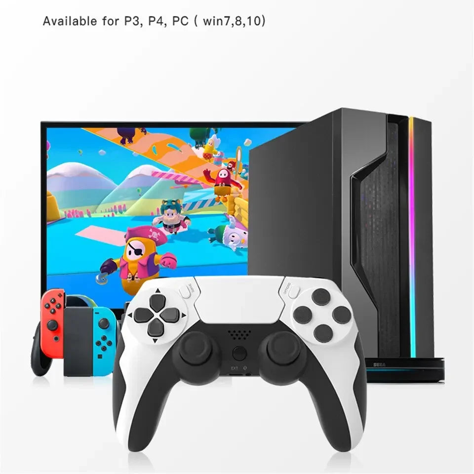 GAMINJA P48 Wireless Gamepad with Six Axis Gyroscope Game Controller For PS4 PS3 Console Wins 7 8 10 Dual Vibration PC Joystick switch controller pubg xbox one xbox one controller xbox one controller