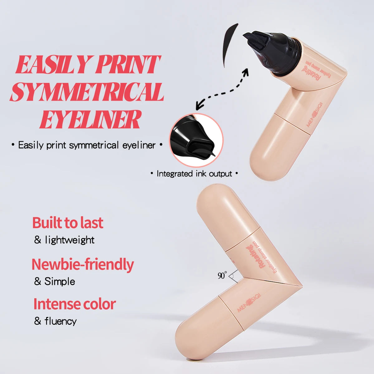 Rotatieve eyeliner pen, snel droge waterdichte anti-zweet, niet gemakkelijk vervagen functie, multifunctionele eyeliner pen, nat