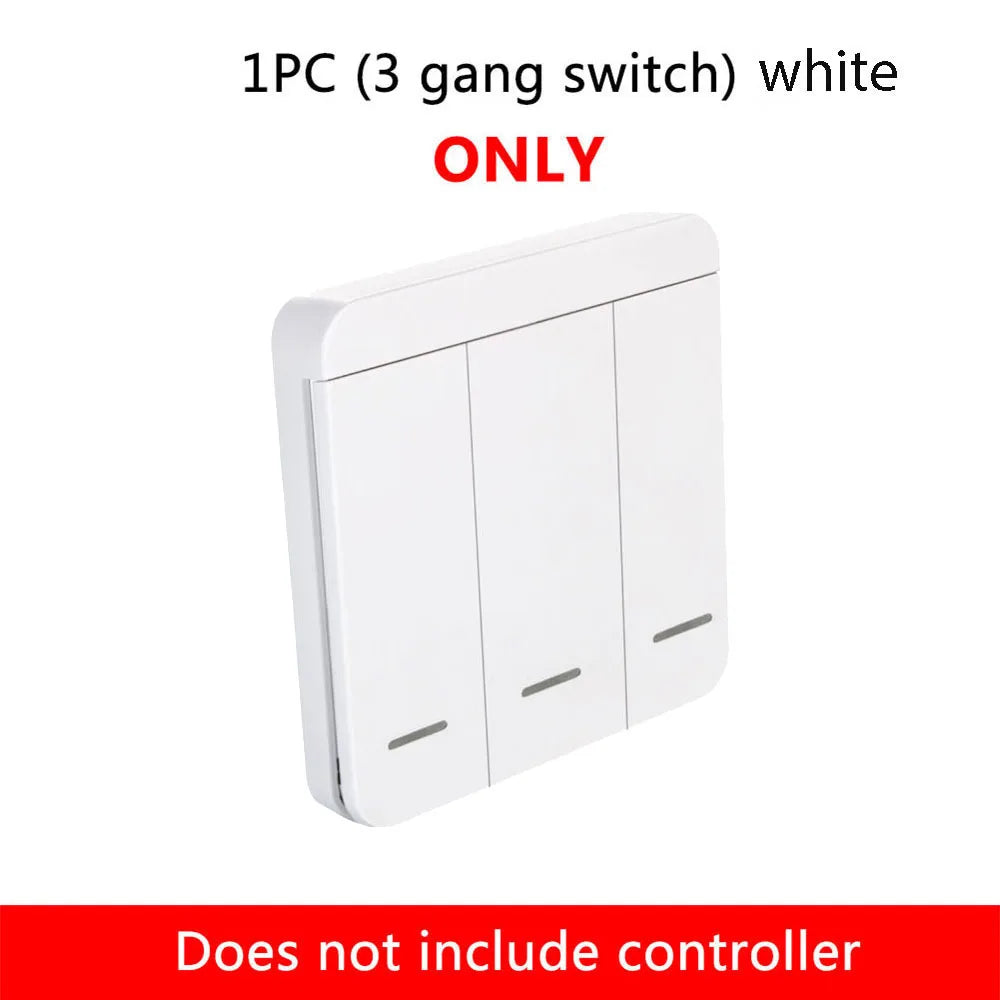 86 Wireless Smart RF 433Mhz 100-220V Wall Panel with Remote Control Mini Relay Receiver Home Led Light Lamp Switch
