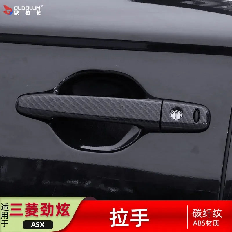 Car Accessories For Mitsubishi ASX 2013-2014 2015 2016 -2020 Exterior door bowl protective cover decorative sequin car stickers