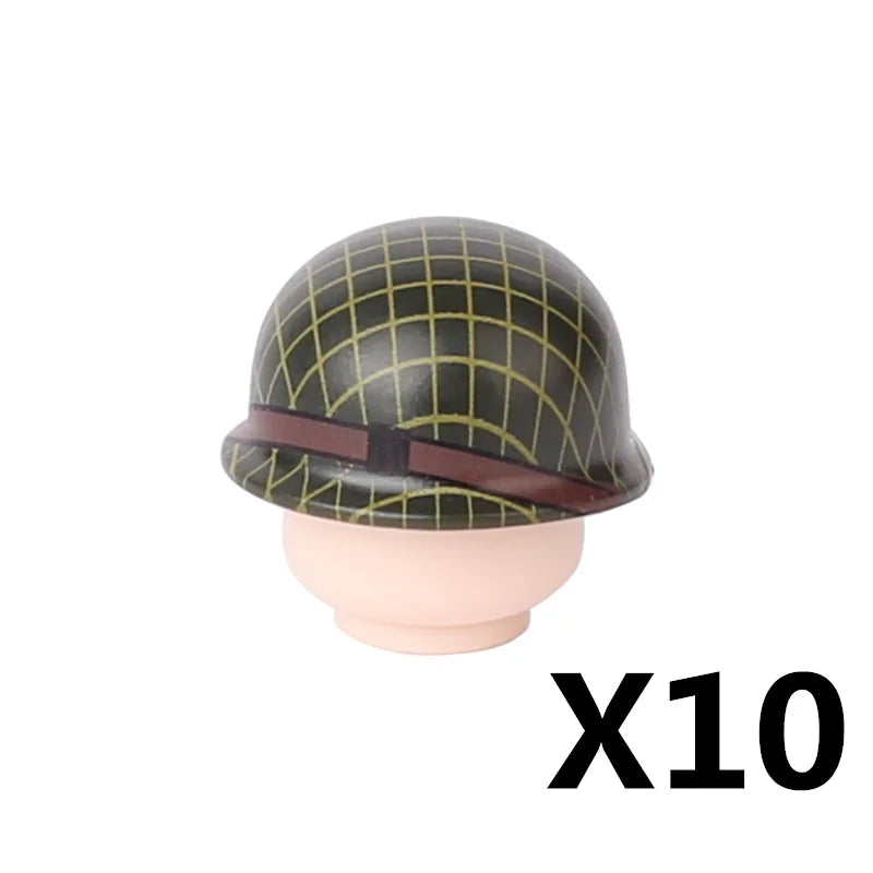 Military US Army Soviet Figures Soldiers MOC Building Blocks Medic Sniper Rifle Bunijon Hat Helmets Children's Toy Gift B145