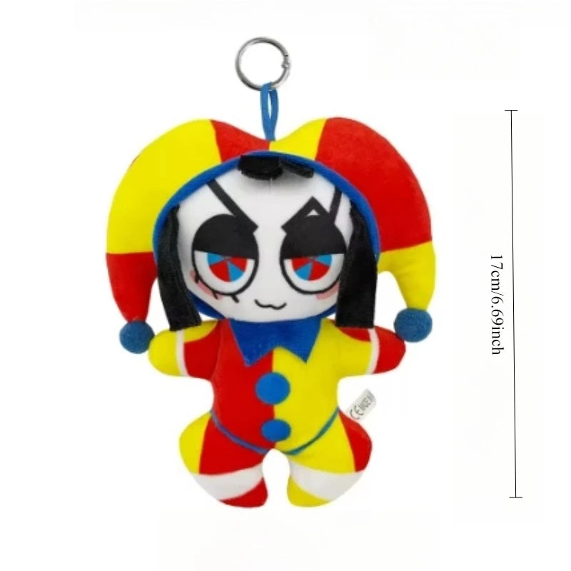 25CM Amazing Digital Doll Circus Maid Jax Plush Magical Rabbit Clown Cartoon Periphery Suitable Fans Home Collection Decoration