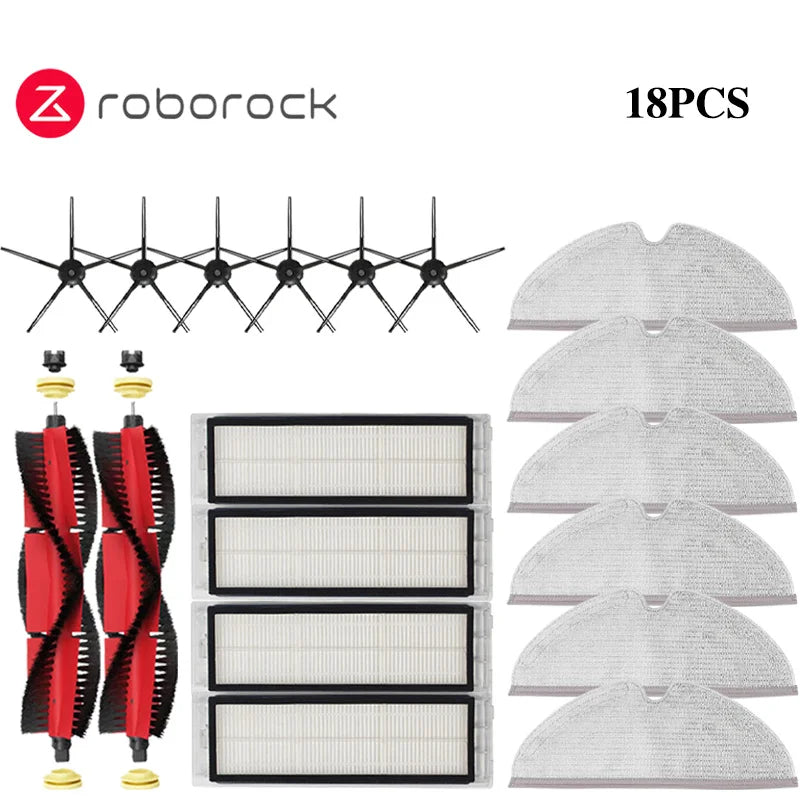 Roborock S5 S50 S51 S55 S6 S60 S6 Pure Vacuum Cleaner Accessories HEPA Filter Mop Cloth Side Main Brush Spare Parts