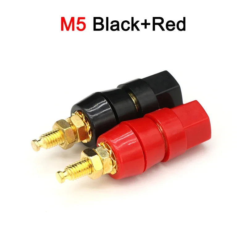 M5 M6 M8 M10 Wire Binding Post Thread Screw Black+Red Set Weld Inverter Clamp Power Supply Splice Connect Battery Terminal