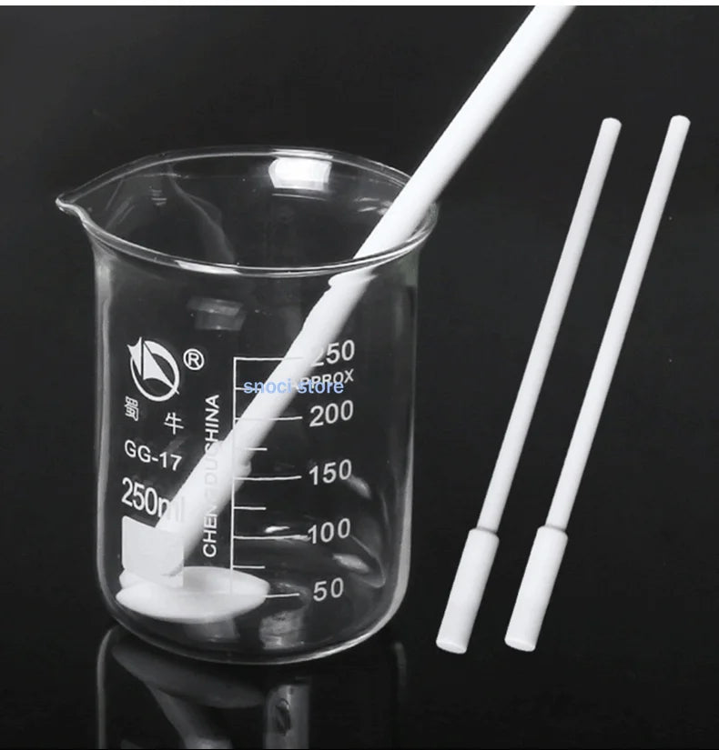 PTFE Magnetic Stirrer Stir Bar Magneton Stirring Rod PTFE recovery rod magnetic stirrer Recoverer  White 1Piece