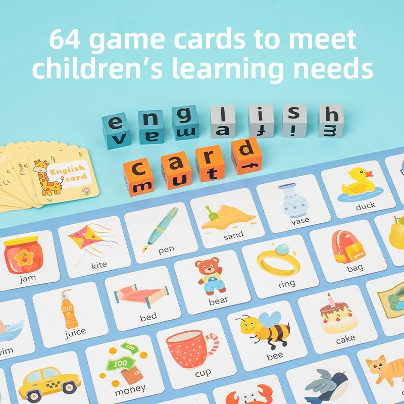 Educational toys for children to learn English vocabulary; early learning tools for English language development.