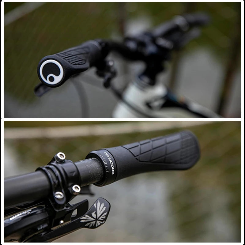 Ergon GA3 Ergonomic All-Mountain Bike Grips Comfort & Wrist Support for MTB Trail Non-Slip Mountain Road Bike Handle Accessories