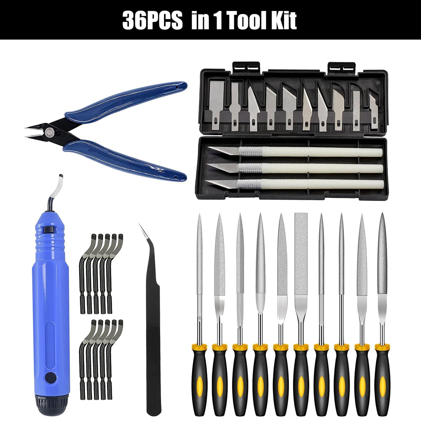 3D Print Tool Kit  Debur Tool, Cleaning, Finishing and Printing Tool,3D Print Accessories for Cleaning, Finishing and Cutting