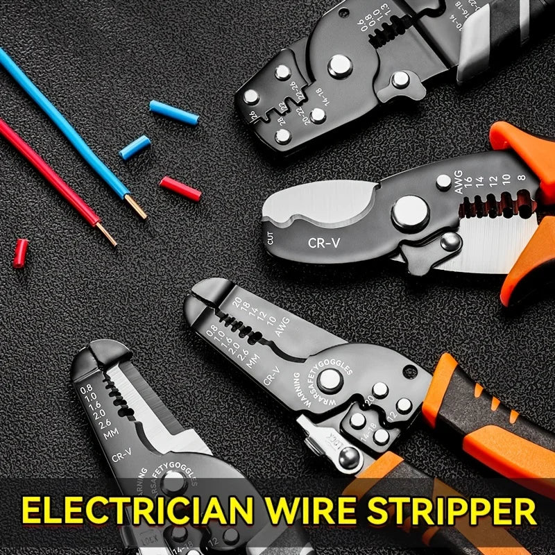 Wire cutters, wire stripping and crimping pliers, wire stripping tools, cable strippers,wiring tools,cablecrimping tools.Labubo.