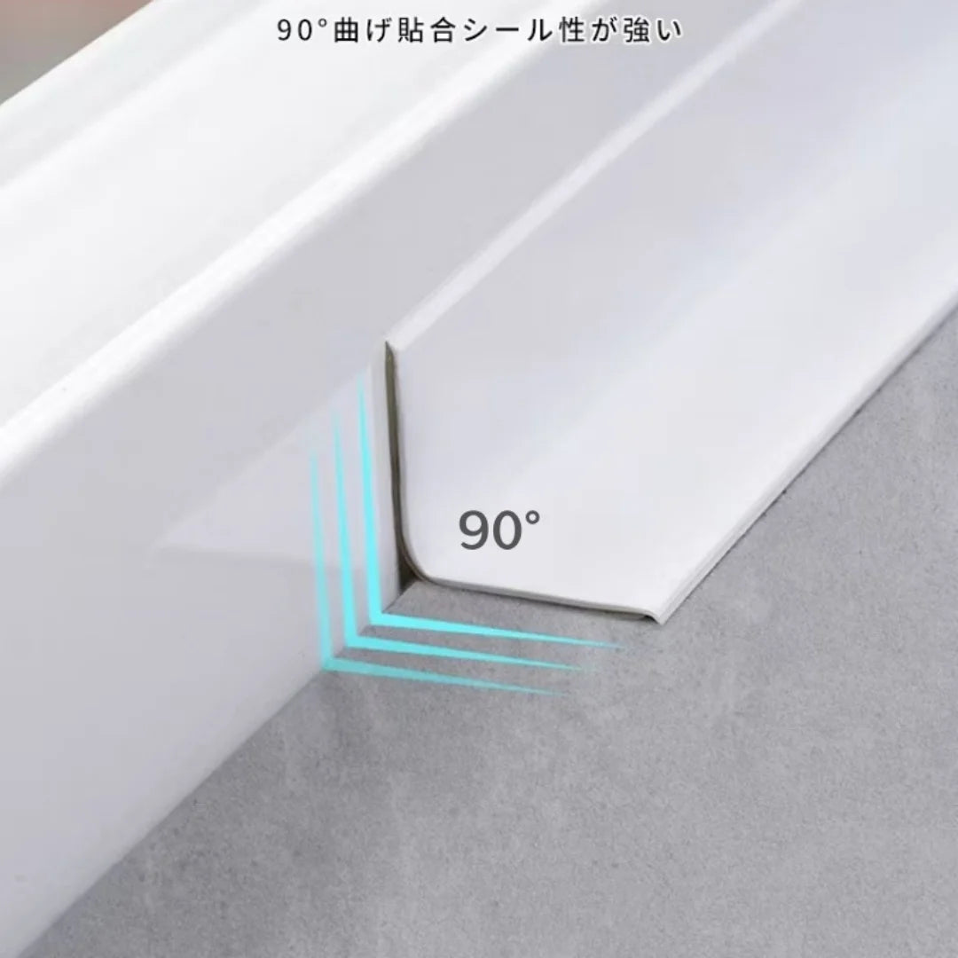 Shower Bath Sealing Tape Strips PVC Self Adhesive Waterproof Wall Sticker for Bathroom Kitchen Seal Caulk Strip Sink Mold Proof