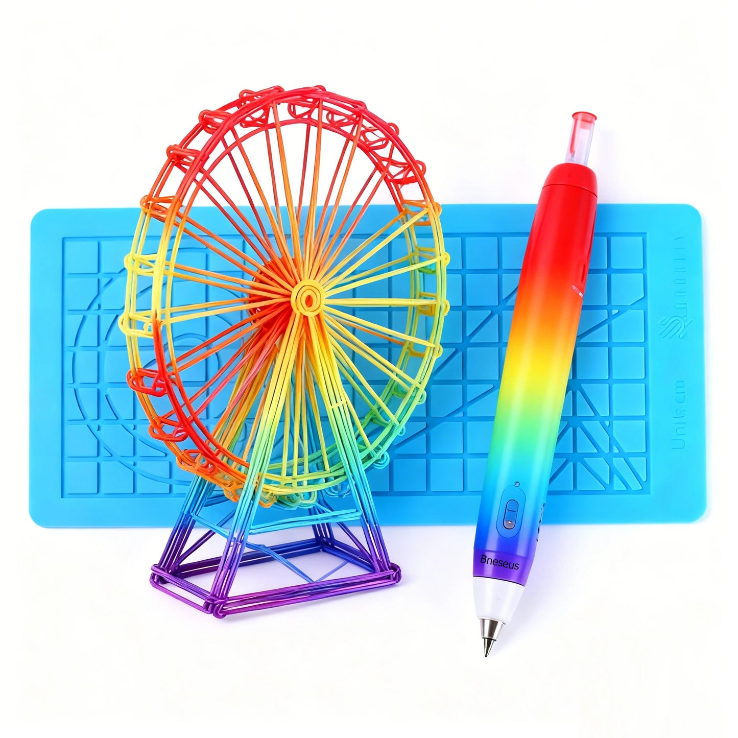 3D Printing Pen Silicone Mat DIY With 2 Finger Protectors Template Drawing Tool Silicone Pad Drawing Tools for Kids Adults