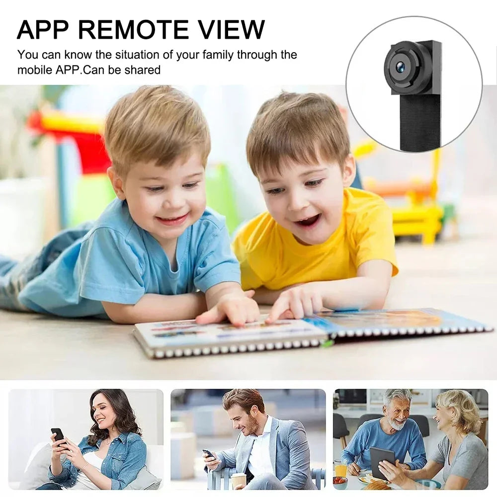 DIY HD 1080P WiFi Mini Camera Portable Video Recorder Micro Camcorder P2P Wireless Webcam Loop Recording Support Remote Viewing