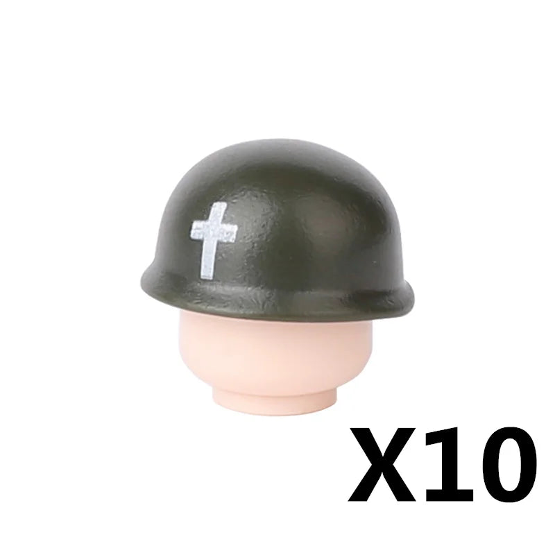 Military US Army Soviet Figures Soldiers MOC Building Blocks Medic Sniper Rifle Bunijon Hat Helmets Children's Toy Gift B145