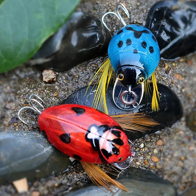 Artificial Fishing Cicada Bait Insect Bug Lure 38mm/4g Sea Beetle Crank Floating Wobblers Bass Carp Hard Bait Fishing Tackle