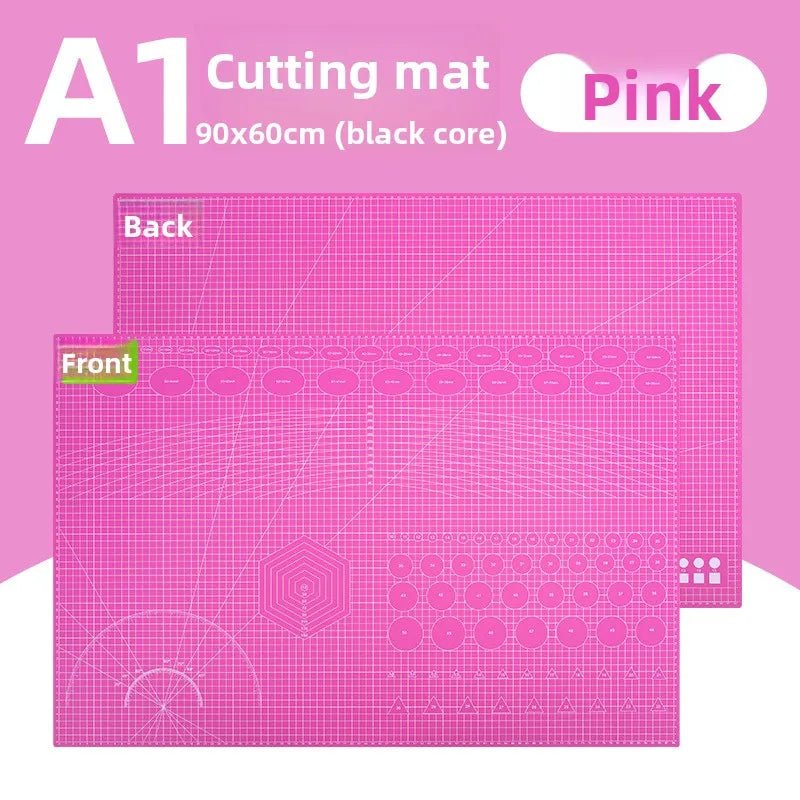 A1 Large Cutting Mat, Self Healing Double Side A1 Cutting Pad for Crafting Silhouette Green Sewing Cutting Mats