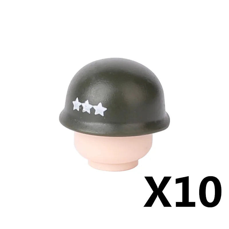 Military US Army Soviet Figures Soldiers MOC Building Blocks Medic Sniper Rifle Bunijon Hat Helmets Children's Toy Gift B145