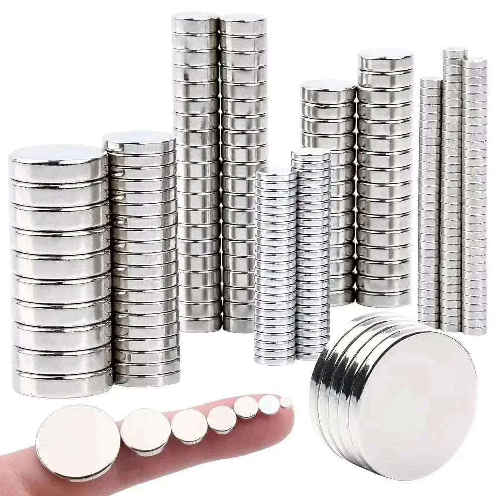 Mini Strong Magnets 6 x 2 mm Small Strong Magnets for Whiteboard, Extra Strong Mini Round Magnets for DIY Refrigerator