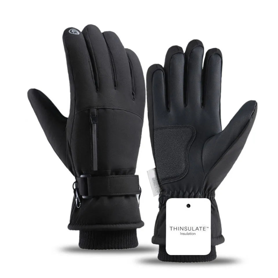 GTUBIKE Waterproof Men’s Women’s Winter Cycling Gloves Thermal Touchscreen Ski Gloves for Running Outdoor Sports Gloves