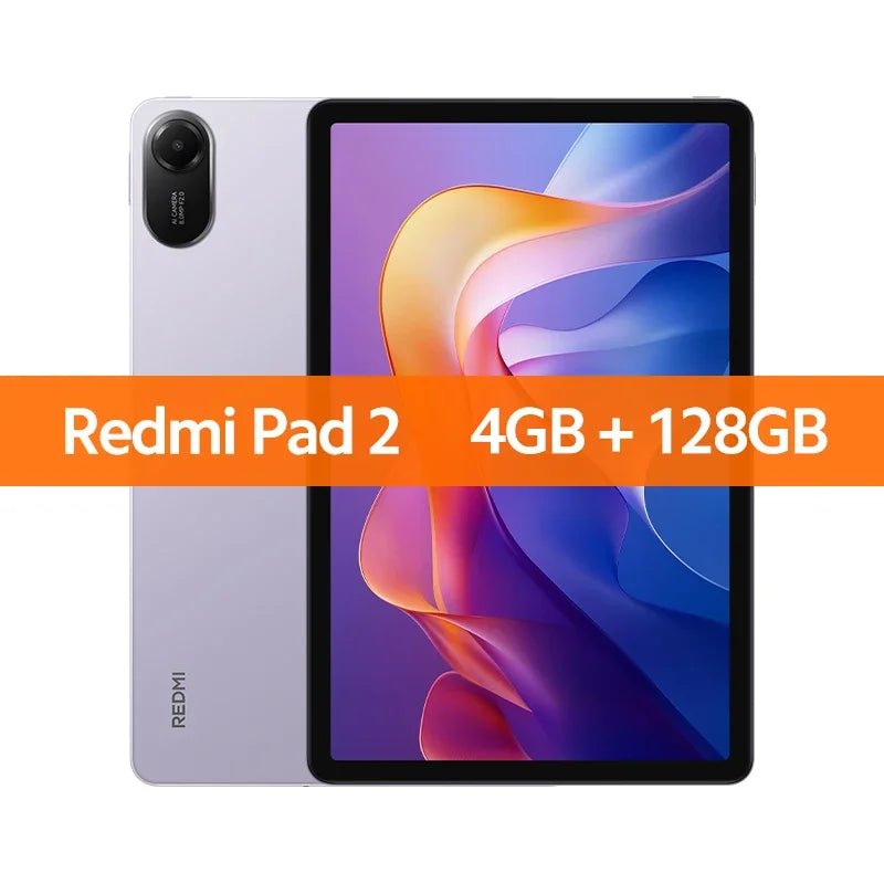 Global Version Xiaomi Redmi Pad 2 Advanced Helio G100-Ultra 11' 2.5K Crystal-Clear Display 9000mAh Battery 18W Fast Charging