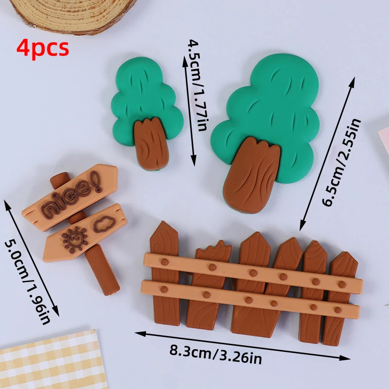 Farm Critters Cake Topper Yaks Ponies Sheep Piglets Chickens Farm Greenhouse Wooden House Boy Girl One Birthday Cake Decorations