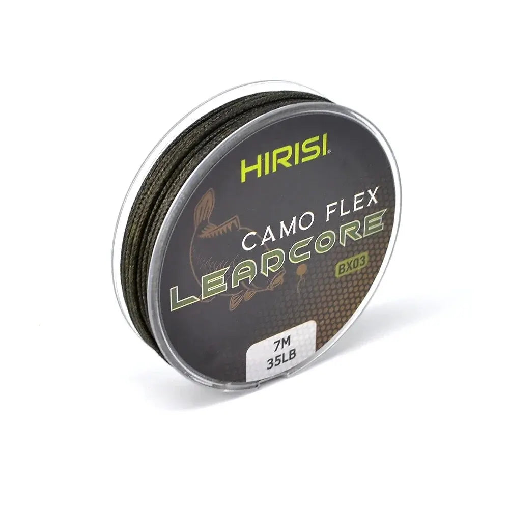 Hirisi 1pcs 35LB 7M Leadcore Carp Fishing Tackle Line Make Carp Hair Rigs 3 Color Braided Lead Line