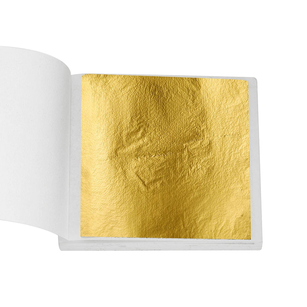 100-200sheets Imitation Gold Foil Paper Leaf Gilding DIY Epoxy Resin Mold Jewelry Making Filling Decorate Resin Crafts Tool