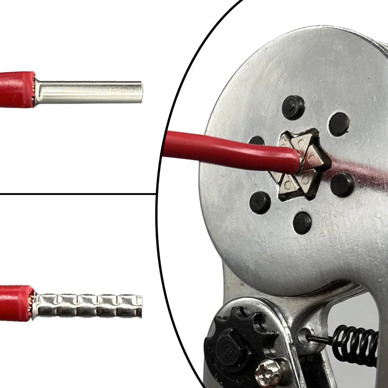 500-2000PCS Cord End Terminals Pure Copper Tubular Crimp Terminal EN0308 7508 1508 2508 4009 6012 Non Insulated Wire Connectors