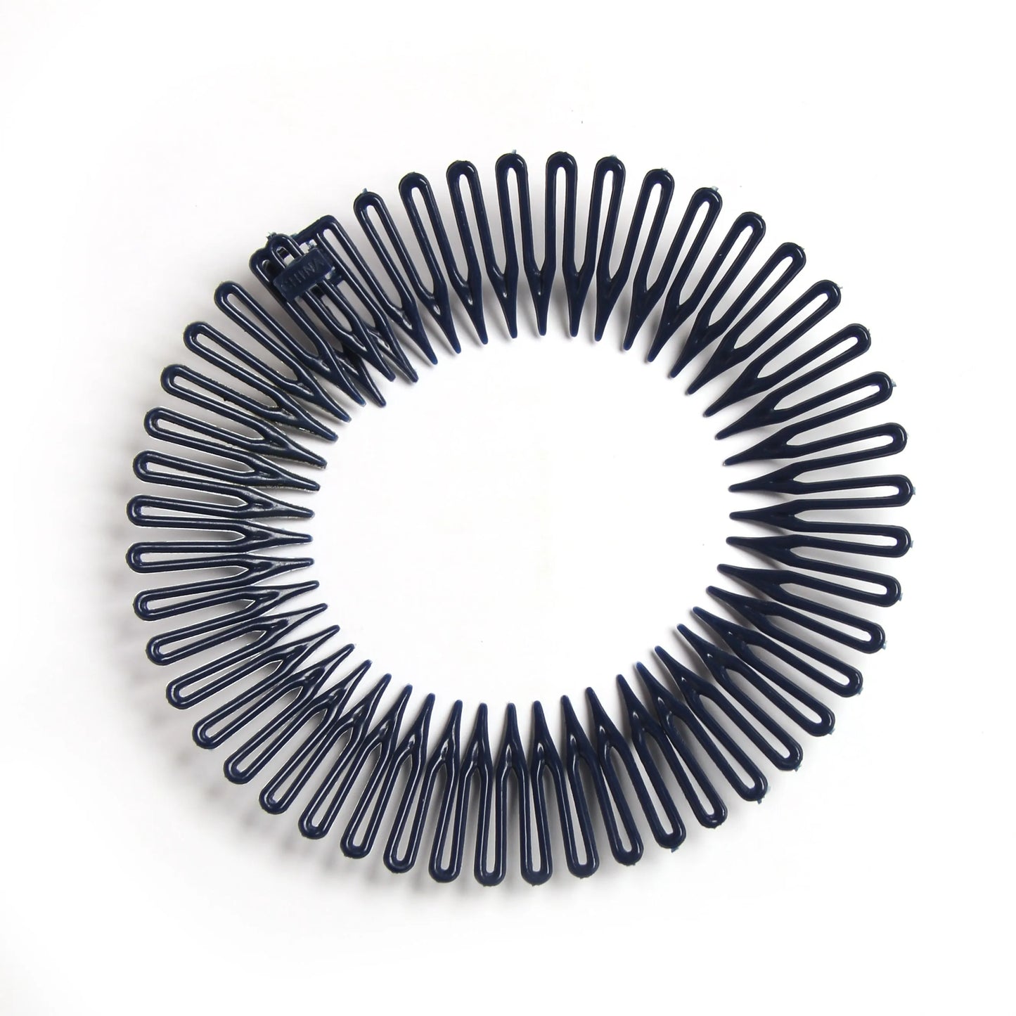 Women Plastic Full Circle Stretch Flexible Comb Teeth Headband Hair Band Clip Face Wash Fixed Hair Accessories