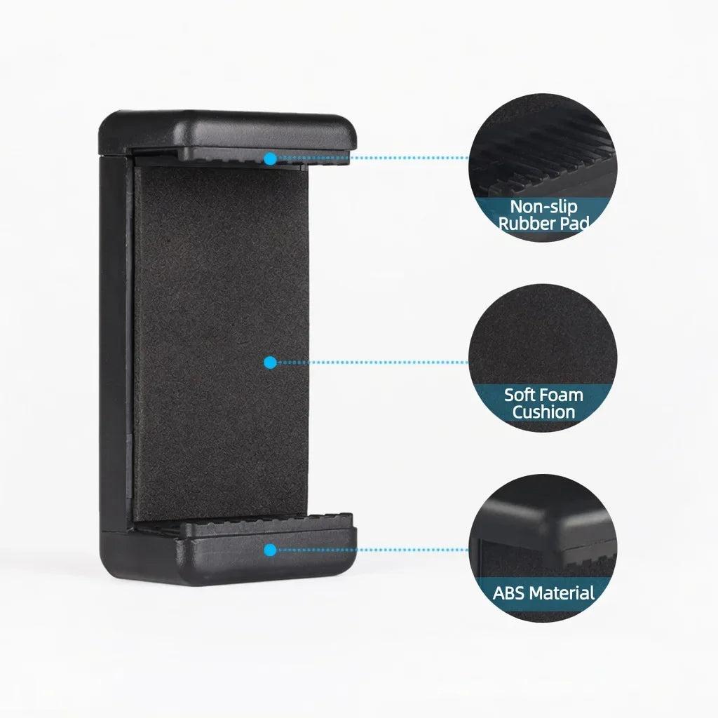 Tripod Mount 1/4'' Screw Holder Clip Adapter for Smartphone Video Recording Vlog Photography Stand Accessories