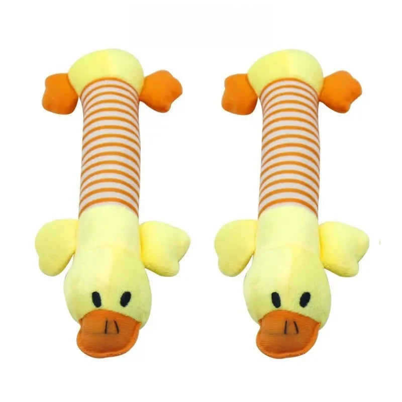 Molar Dog Toy Plush Supplies Fit For All Puppy Pet Squeak Chew Toy Funny Durable Chew Elephant Duck Pig Toy Pets Supplies Molar