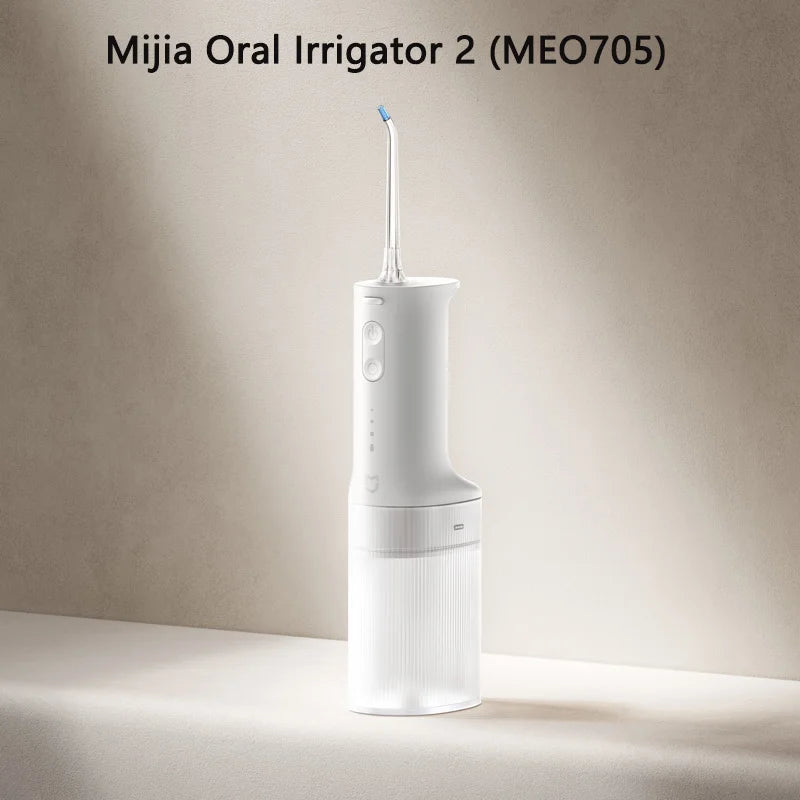 Mijia Portable Water Flosser, Electric Oral Irrigator 2 MEO705, 3-Mode Household Tooth Cleaner, Micron-level Bubble USB Recharge